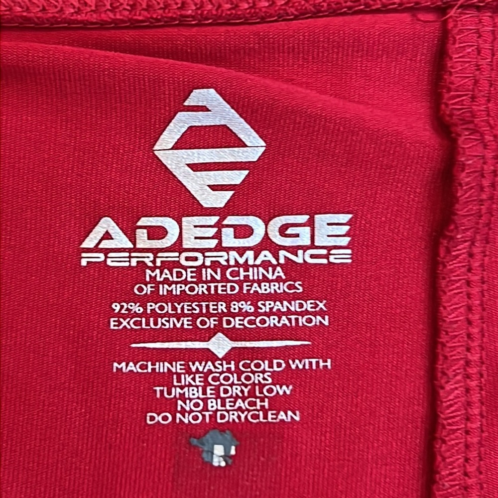 Adedge Skort Golf/Tennis w/Red & White Chevron M - Picture 4 of 5